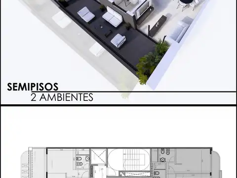 Departamento en Venta de 1 dormitorio