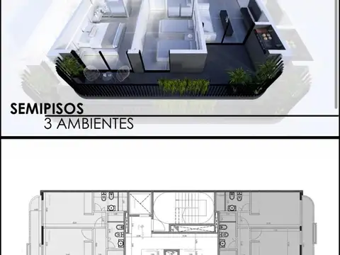 Departamento en Venta de 2 ambientes
