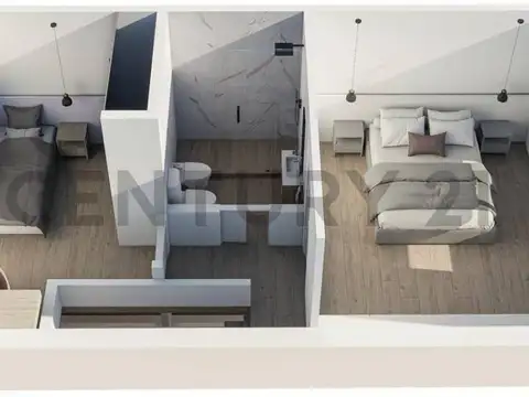 Casa 4 ambientes con 1 baño