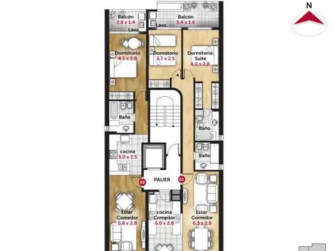 Departamento en Venta de 3 ambientes