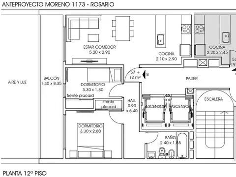 Departamento en Venta de Monoambiente