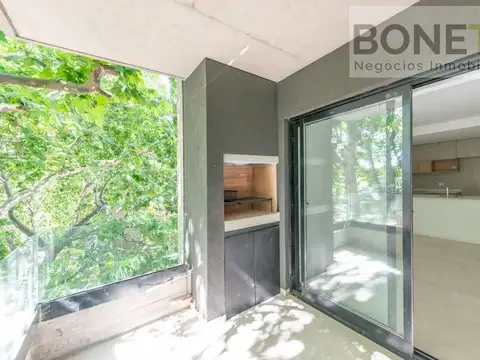 Departamento Monoambiente Luminoso Nuevo - Balcón y Parrilla - Disponible 1 septiembre