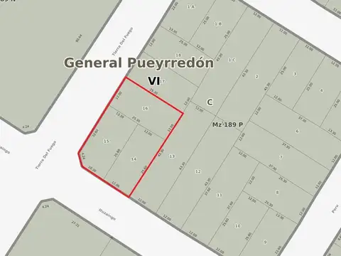 VENTA TRES LOTES- ITUZAINGO Y TIERRA DEL FUEGO -