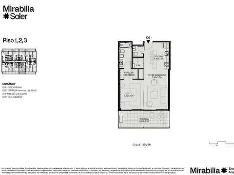 Departamento en Alquiler al Oeste