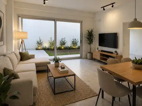 Departamento de dos ambientes con patio en venta