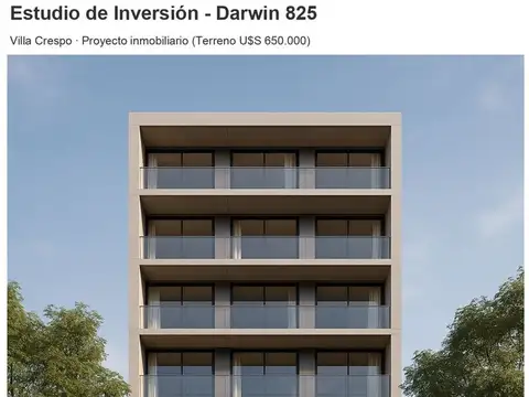 Terreno en Venta en Villa Crespo, USD 650.000