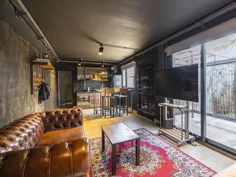 Monoambiente en alquiler a estrenar equipado y amueblado, estilo loft industrial