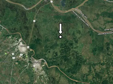 Fracción en Venta en Islas Campana. 96 has. Canal Alem y Río Carabelas.