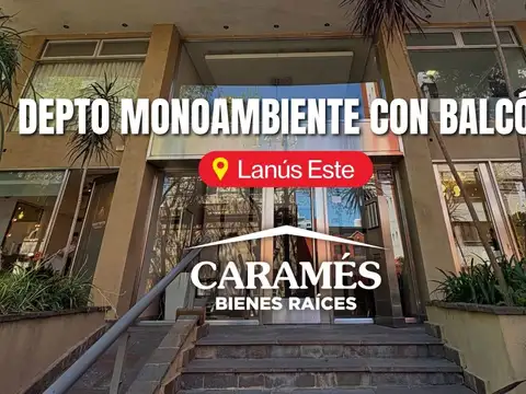 Monoambiente con balcón en pleno lanus este. Pocas expensas