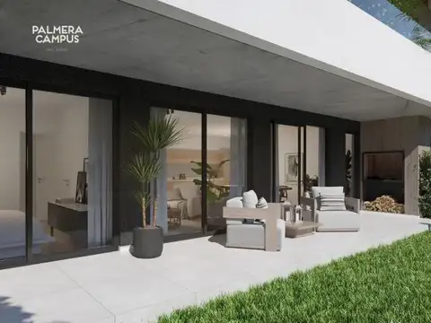 Espectacular tres ambientes en PB con jardín | Palmera Campus