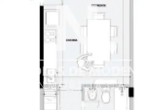 Departamento en Venta de 1 dormitorio