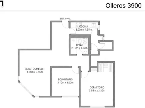 Departamento en Venta de 3 ambientes