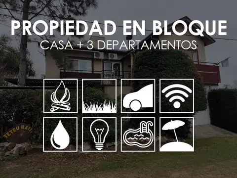 Casa + 3 deptos en Villa San José
