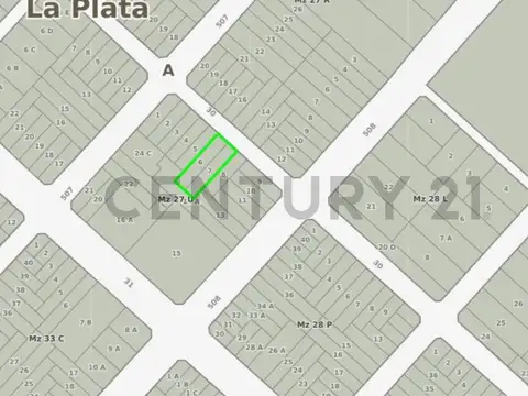 Terreno en Venta 50  mts Fondo