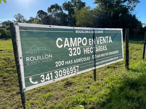 Campo en venta AGRICOLA 200 HECTAREAS - SANTA FE - RUTA 1 colonia san joaquin - santa fe -