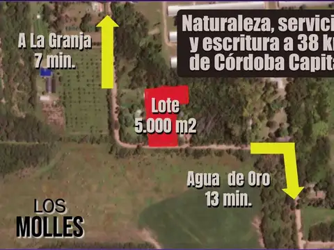 Terreno 5.000 m² para cabañas o casa de descanso