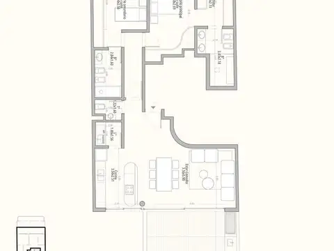 Departamento en Venta en Las Cañitas, USD 577.160