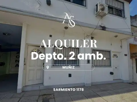 Alquiler Departamento 2 Ambientes en Muñiz.