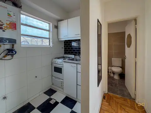 Departamento 2 ambientes con 1 baño