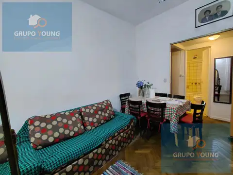 Departamento 2 ambientes con 1 baño