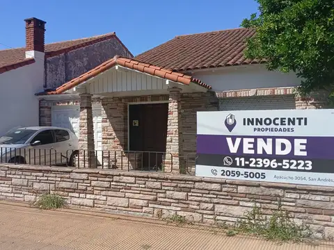 CASA 4 AMBIENTES CON FONDO Y COCHERA VILLA MAIPU.