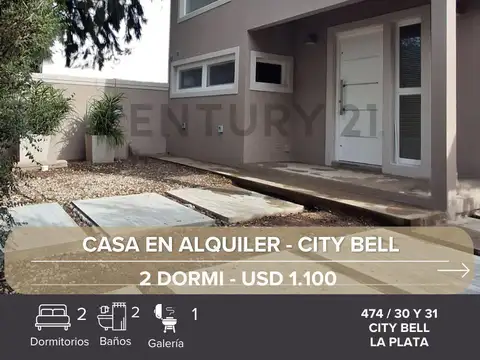CASA EN ALQUILER EN CITY BELL