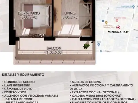 Departamento en Venta en Centro, USD 82.500