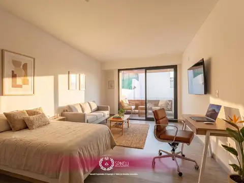 Alquiler departamento 1 ambiente 41M² nuevo con balcón contrafrente full amenities Edificio Mireya