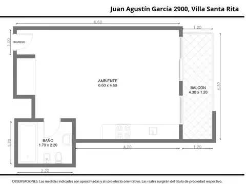 Juan Agustín Garcia 2978 , Piso 2