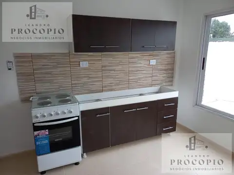 Depto Tipo Casa 2 ambientes con 2 baños