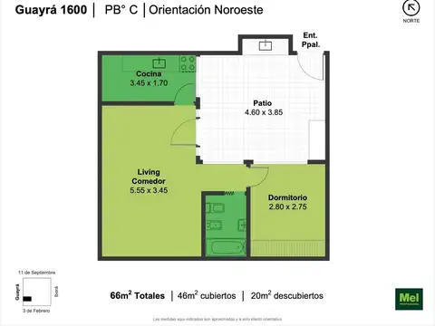 Guayra 1874 , Piso PB