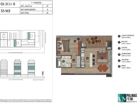 Departamento en Alquiler de 2 ambientes