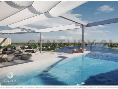 OCEANA Nordelta unidad de 3 dorm con terraza y piscina privada en VENTA