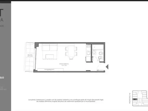 Departamento en Venta en Balvanera, USD 99.000