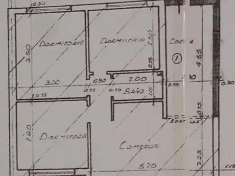 Casa 4 ambientes con 1 baño