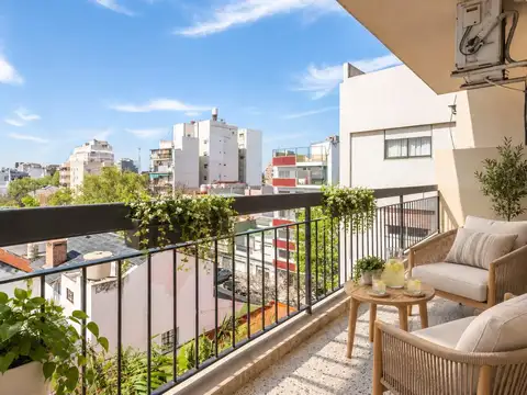 Departamento - 3 ambientes - Contrafrente- Piso Alto-  Balcón - Villa Pueyrredón