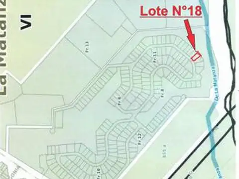Lote sin mejoras en Club de Campo Las Perdices en Virrey Del Pino