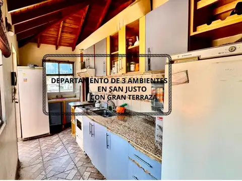 VENTA DEPARTAMENTO 3 AMBIENTES SAN JUSTO TERRAZA