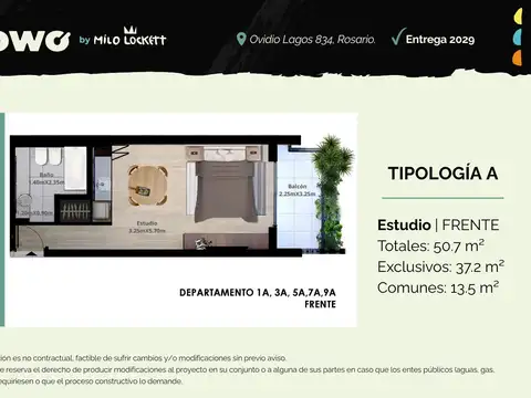 Departamento en Venta de Monoambiente