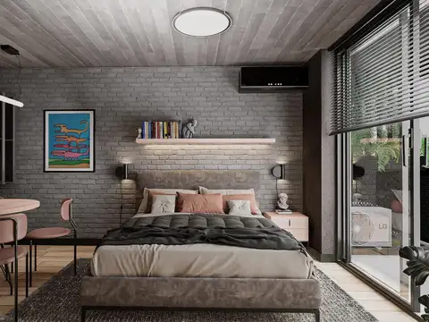 Departamento Monoambiente con 1 baño