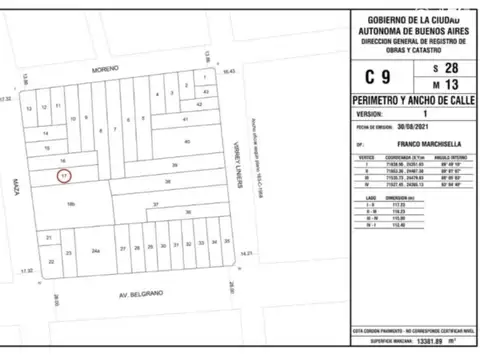 Venta Lote en Almagro