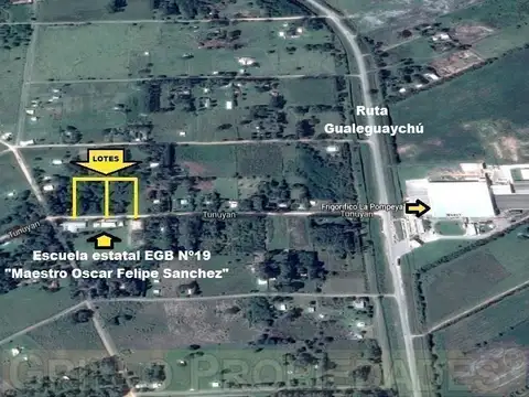 Lotes de terreno por 7309m2 en barrio Urioste, Marcos Paz.