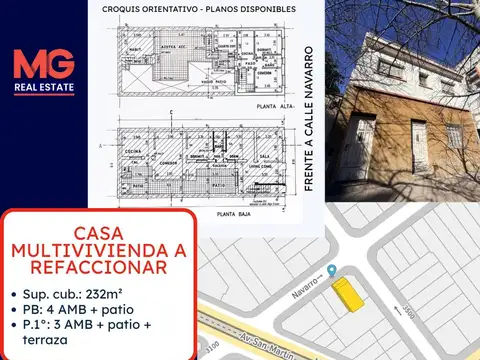 CASA MULTIVIVIENDA A REFACCIONAR
