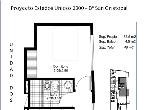 Terreno en Venta de 1539,0 m2
