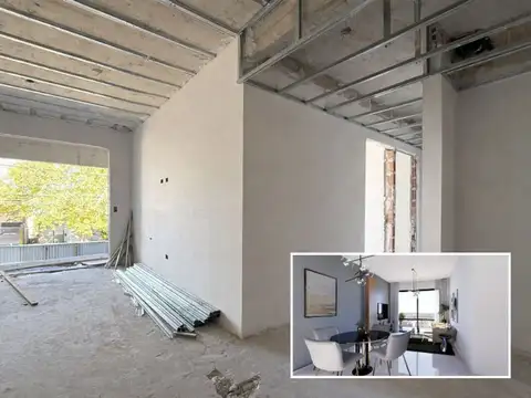 Departamento 2 ambientes con 1 baño