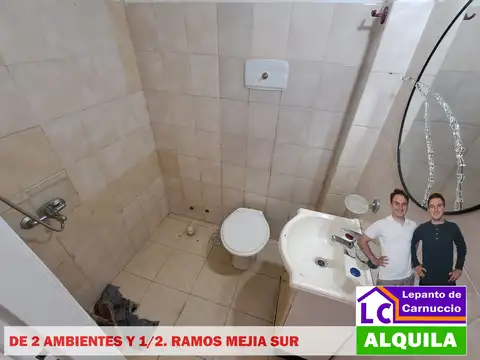 DEPARTAMENTO TIPO PH DE 2 AMBIENTES Y MEDIO EN ALQUILER EN RAMOS MEJÍA SUR.