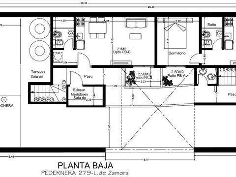 MONOAMBIENTE EN PISO 1, DTO C, INTERNO, 21M2.