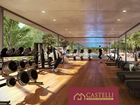 Departamento 2 ambientes con 1 baño