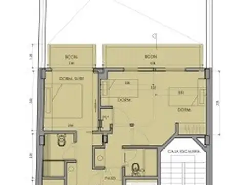 Departamento 2 ambientes con 2 baños