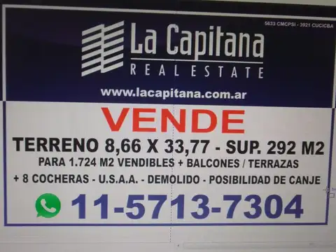 Terreno en Venta de 127,0 m2
